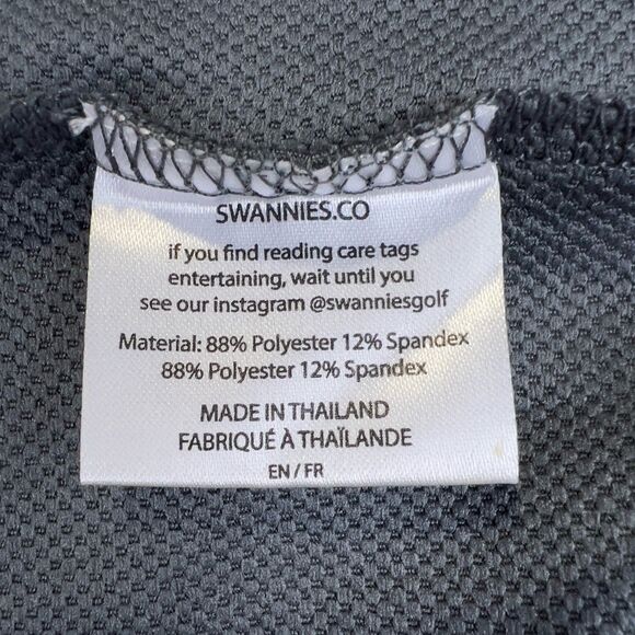 Swannies 1/4 Zip Mens XL Gray Repreve 23 Golf Performance Stretch Pullover Shirt - Picture 9 of 14
